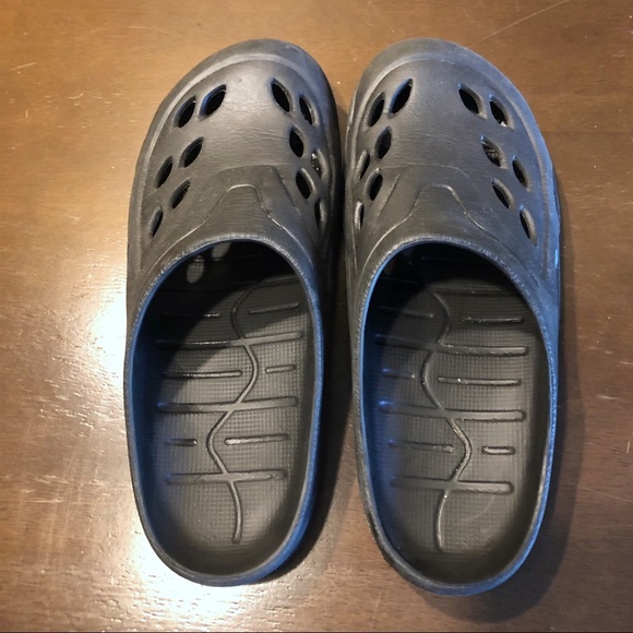 Black Croc Sandals - Picture 3 of 4